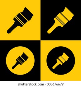 Very Useful Icon Of Painting Brush. Eps-10.