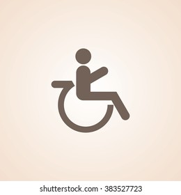 Very Useful Icon of Patient On Wheel Chair for Web & Mobile. Eps-10.