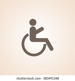 Very Useful Icon of Patient, Wheel Chair, Public Toilet, Handicapped for Web & Mobile. Eps-10.