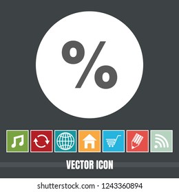 Very Useful Icon Of Percentage With Bonus Icon. Very Useful For Software, Mobile App & Web.