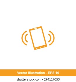 Very Useful Icon Of Phone On Vibration Mode. Eps-10.