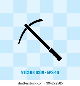 Very Useful Icon Of Pick (Pickax). Eps-10.