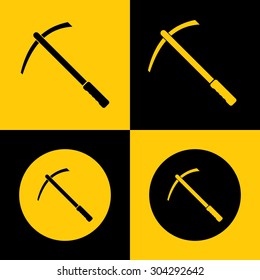 Very Useful Icon Of Pick (Pickax). Eps-10.