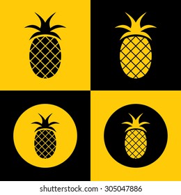Very Useful Icon Of Pineapple. Eps-10.