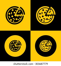Very Useful Icon Of Pizza. Eps-10.