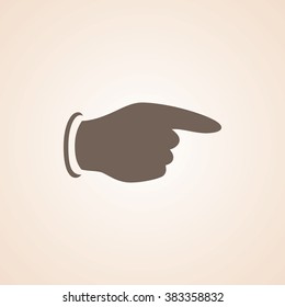 Very Useful Icon of Pointer Finger for Web & Mobile. Eps-10.