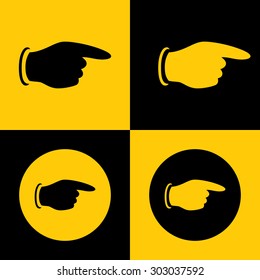 Very Useful Icon Of Pointing Finger. Eps-10.