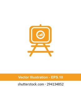 Very Useful Icon Of Presentation Chart. Eps-10.