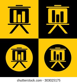 Very Useful Icon Of Presentation Chart. Eps-10.