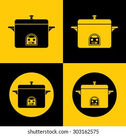 Very Useful Icon Of Pressure Cooker. Eps-10.
