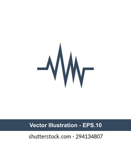 Very Useful Icon Of Pulse. Eps-10.