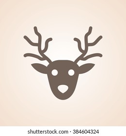 Very Useful Icon of Reindeer for Web & Mobile. Eps-10.