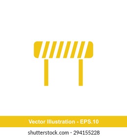 Very Useful Icon Of Road Block. Eps-10.