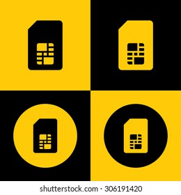 Very Useful Icon Of Sim Card. Eps-10.