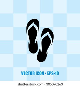 Very Useful Icon Of Slippers. Eps-10.