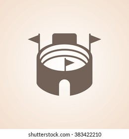 Very Useful Icon of Stadium for Web & Mobile. Eps-10.