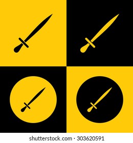 Very Useful Icon Of Sword. Eps-10.