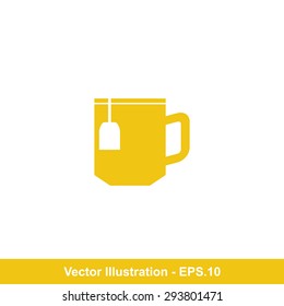 Very Useful Icon Of Tea Cup. Eps-10.
