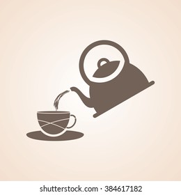 Very Useful Icon of Tea Kettle for Web & Mobile. Eps-10.