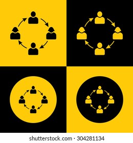 Very Useful Icon Of Team. Eps-10.