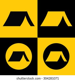 Very Useful Icon Of Tent. Eps-10.