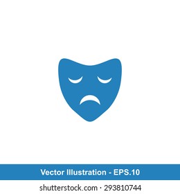 Very Useful Icon Of Theater Mask. Eps-10.