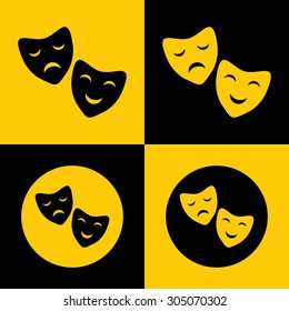 Very Useful Icon Of Theater Mask. Eps-10.