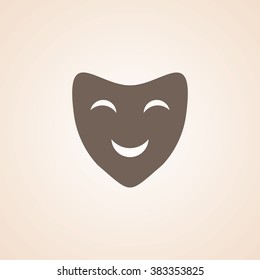 Very Useful Icon of Theater Mask for Web & Mobile. Eps-10. 