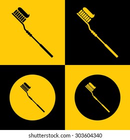 Very Useful Icon Of Tooth Brush. Eps-10.