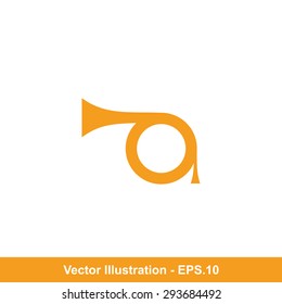 Very Useful Icon Of Trumpet. Eps-10.