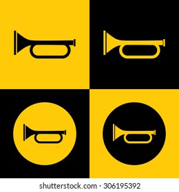 Very Useful Icon Of Trumpet. Eps-10.