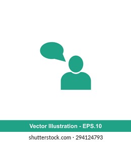 Very Useful Icon Of User & Comments. Eps-10.