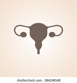 Very Useful Icon of Uterus for Web & Mobile. Eps-10.