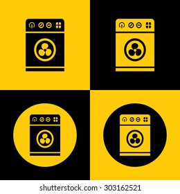 Very Useful Icon Of Washing Machine. Eps-10.