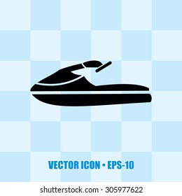 Very Useful Icon Of Water Scooter. Eps-10.