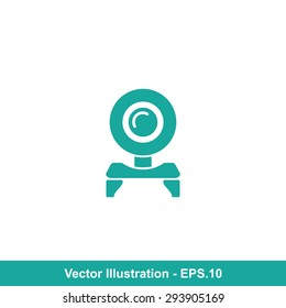 Very Useful Icon Of Webcam. Eps-10.