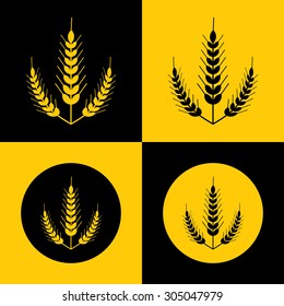 Very Useful Icon Of Wheat Ears. Eps-10.