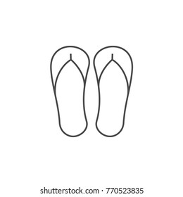 Very Useful Line Icon of flipflop