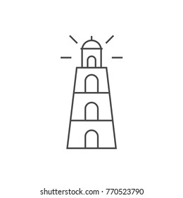 Very Useful Line Icon of lighthouse