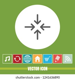 very Useful Vector Icon Of 4 arrow with Bonus Icons Very Useful For Mobile App, Software & Web