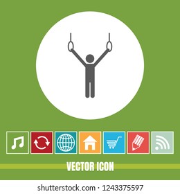 very Useful Vector Icon Of Athlete with Bonus Icons Very Useful For Mobile App, Software & Web