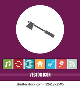 very Useful Vector Icon Of Axe with Bonus Icons Very Useful For Mobile App, Software & Web.