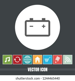 Very Useful Vector Icon Of Battery with Bonus Icons. Very Useful For Mobile App, Software & Web.