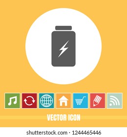 Very Useful Vector Icon Of Battery with Bonus Icons. Very Useful For Mobile App, Software & Web.
