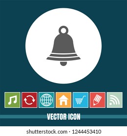 Very Useful Vector Icon Of Bell with Bonus Icons. Very Useful For Mobile App, Software & Web.