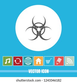 Very Useful Vector Icon Of Bio-hazard with Bonus Icons. Very Useful For Mobile App, Software & Web.