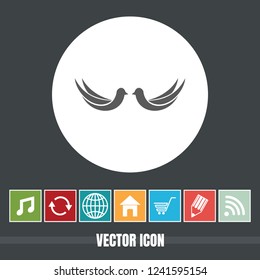 very Useful Vector Icon Of Bird with Bonus Icons Very Useful For Mobile App, Software & Web