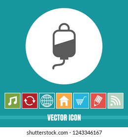 Very Useful Vector Icon Of Blood Unit with Bonus Icons. Very Useful For Mobile App, Software & Web.