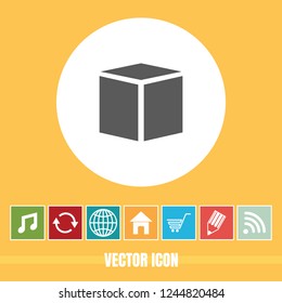 Very Useful Vector Icon Of Box with Bonus Icons. Very Useful For Mobile App, Software & Web.