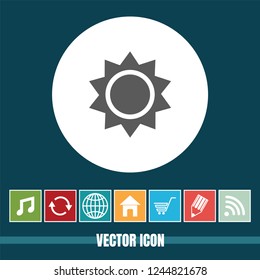 Very Useful Vector Icon Of Brightness with Bonus Icons. Very Useful For Mobile App, Software & Web.